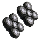 Ritammi 5-in-1 razor heads closeup with five flex blades for precise contouring.