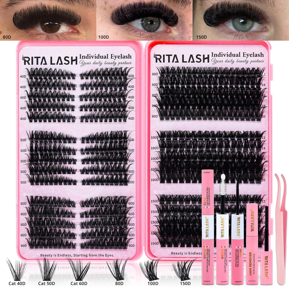 RITALASH lash clusters kit cat eye lashes for enhanced eye definition