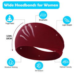 RITOPER headbands yoga fabric close-up shows soft breathable stretch