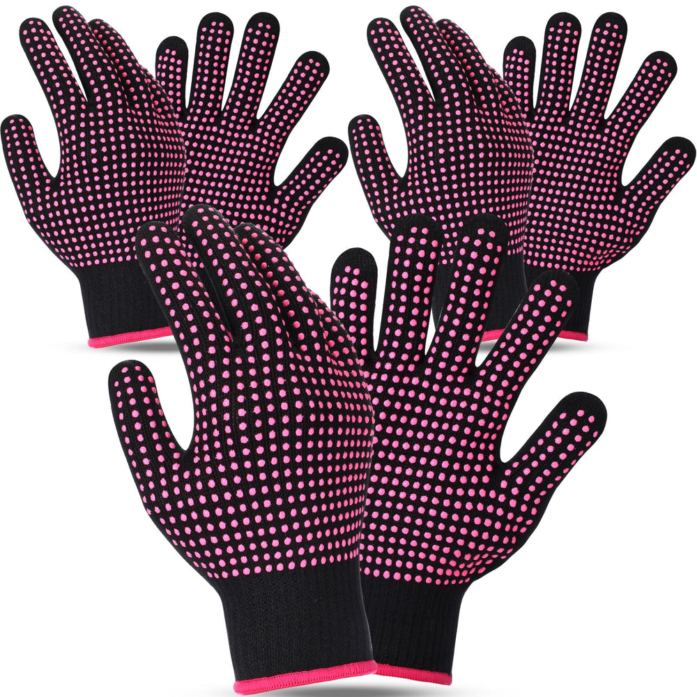 Riyiper heat resistant gloves pack closeup showing silicone bumps for heat handling