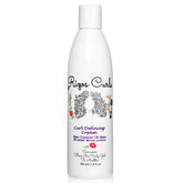 Rizos Curls Curl Defining Cream bottle shows frizz control and defined curls.