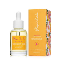 Rizos Curls Nourish Oil bottle pour delivers light frizz control and shine for all hair types