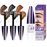 Rliolouo QICIY eyebrow gel tube closeup demonstrates long wear.