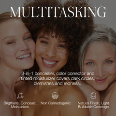 RMS Beauty Un Cover-Up Concealer No.22 application with brush delivers seamless blend.