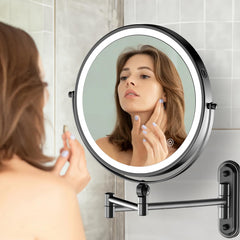 Rocollos rechargeable makeup mirror powers cordless grooming with a 4000mAh battery