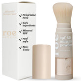 Roe Wellness Kids sunscreen brush-on application for quick sun protection.