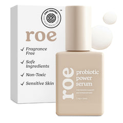 Roe Wellness baby serum bottle with dropper for gentle hydration.