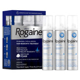 Rogaine Men's 5% Foam half-capful dispense for convenient daily use