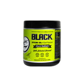 Rolda Black Styling Hair Gel bottle showing all-day hold with charcoal tint