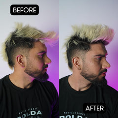Rolda powder close-up highlights natural matte look and texture boost.