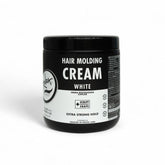 Rolda White Molding Cream bottle-cap close-up highlighting durable all-day hold