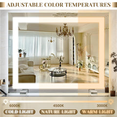 ROLOVE large viewing area enables full-outfit checks and makeup details in one glance