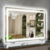 ROLOVE 32x22-inch vanity mirror front view for precise makeup application