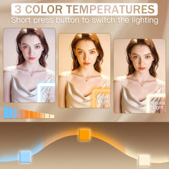 ROLOVE mirror rotated 360 degrees for flexible viewing angles