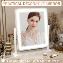 ROLOVE mirror shows three-color lighting for warm natural and cool tones