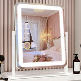 ROLOVE vanity mirror with lights front view for even makeup illumination