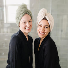ROLSHOL 4-pack microfiber hair towels suitable for gym, travel, and quick drying