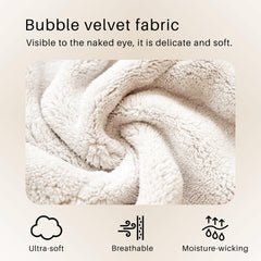 ROLSHOL towel wrap with reinforced elastic band for gentle, damage-free use.