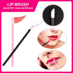 Rolybag disposable eyeliner brushes 35-pieces for clean lines