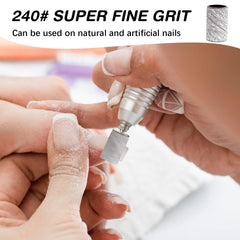 Rolybag nail drill bits 3/32-inch silver for precise shaping and clean fits.