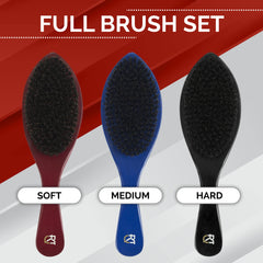 Roman-T 360 Wave Brush Medium Handle offers balanced control during grooming sessions.