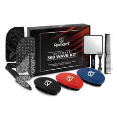 Roman-T 8-in-1 360 Wave Kit box—gift-ready packaging for grooming.
