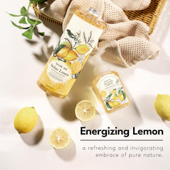 ROMIIE ZOI lemon fragrance close-up emphasizes uplifting scent.
