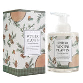 ROMIIE ZOI winter-pine-bottle-front: festive hand soap bottle showing winter pine scent for holiday freshness