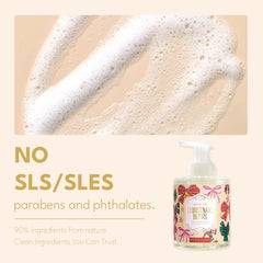 ROMIIE ZOI foaming lather forms a creamy cushion for gentle hand washing.