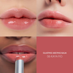 romnd Glasting Melting Balm shade range display highlights 15 versatile hues for any look