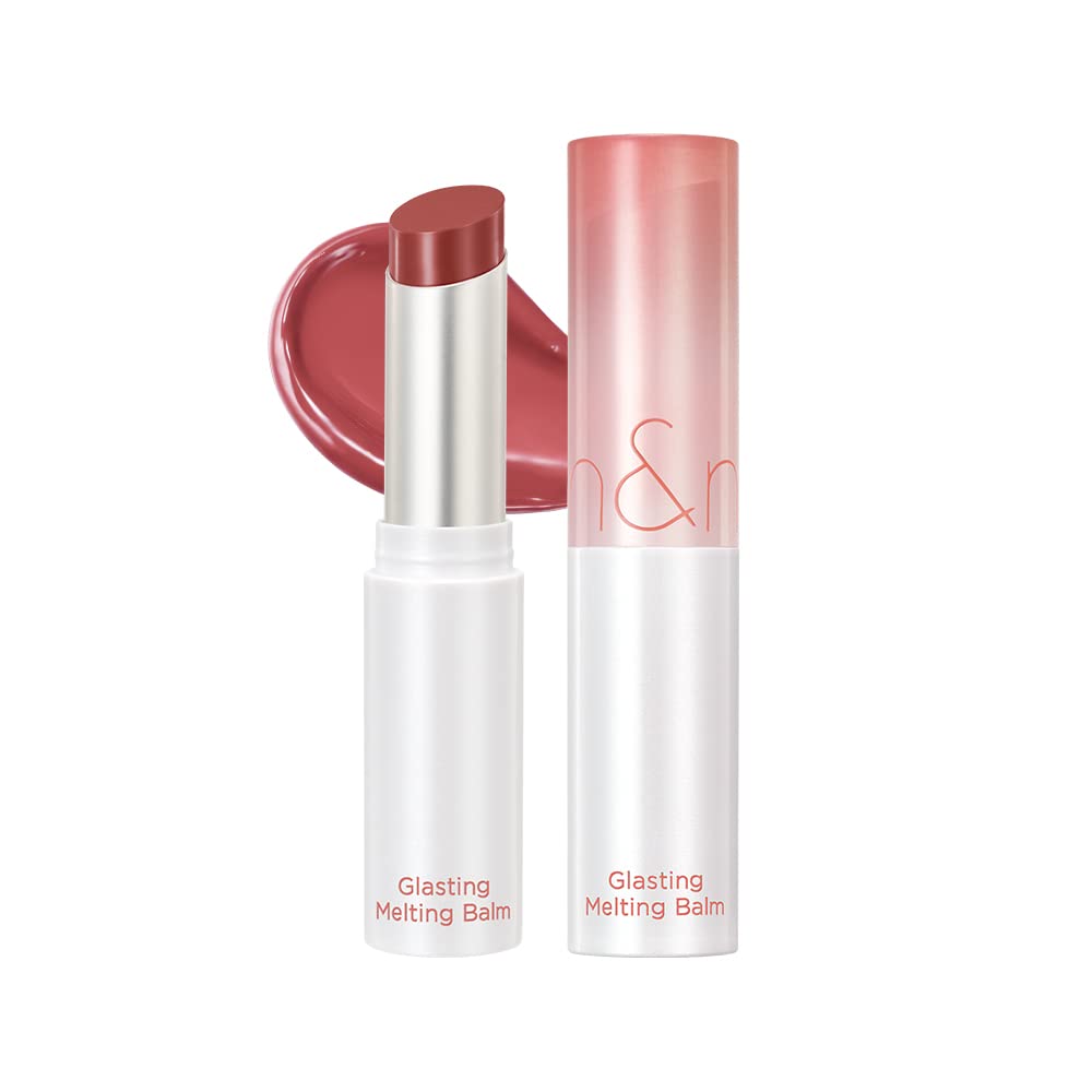 rom&nd Glasting Melting Balm Kaya Fig tube closeup showing dewy hydration.