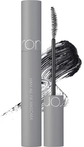 rom&nd HAN ALL FIX MASCARA long black wand shows curl-hold for all-day lashes.
