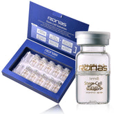 Ronas Stem Cell Solution ampoules packaging shows compact, travel-friendly anti-aging routine.