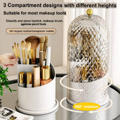RONGZHIERK 360-degree rotating base enables smooth reach to brushes and other small items.