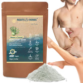Roots and Herbs neem-fennel hair removal powder jar for gentle depilation