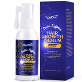 RootStim Hair Growth Serum bottle close-up showing nourishing formula