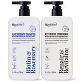 RootStim rosemary biotin shampoo bottle highlights natural ingredients for healthier hair