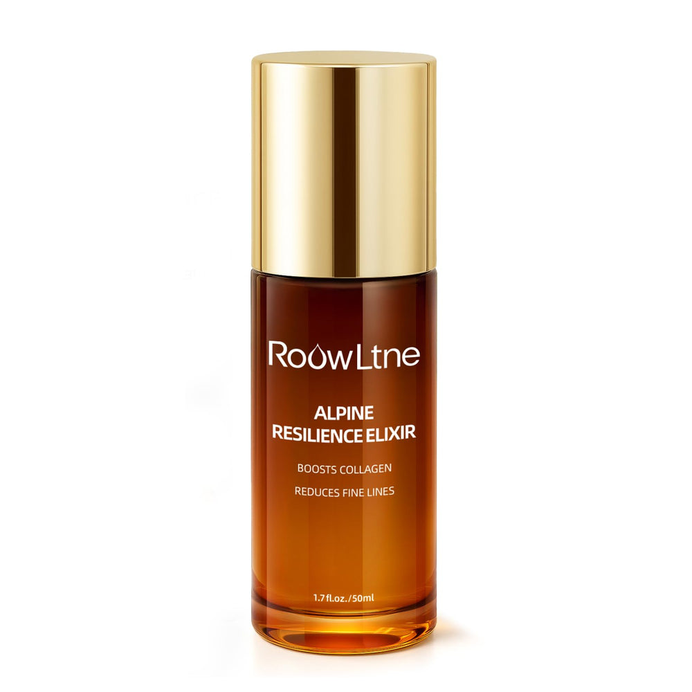 RoowLtne retinol serum bottle closeup showing silky texture and hydration support