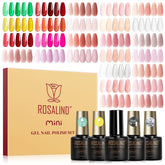 ROSALIND 30pcs jelly gel polish colors swatches for versatile nail art options