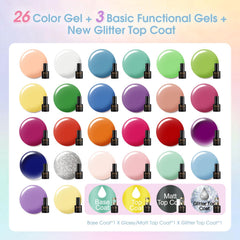 ROSALIND base coat gel nail polish for smooth foundation and longer wear.