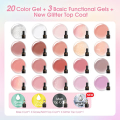 ROSALIND jelly gel color palette with 20 shades for customized looks
