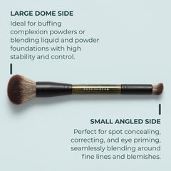 Rose and Ben Beauty D2 Concealer Brush tapered end precision for detailed areas