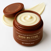 Roseblem body butter for men jar shows creamy texture for deep hydration