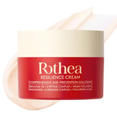 Rothea Resilience Cream packaging highlights vegan formula and clean ingredients.