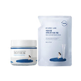ROUND LAB Birch Juice Moisturizing Cream packaging with refill highlights long-lasting hydration