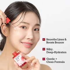 ROUND LAB Camellia flowers Jeju display nourishing collagen source for elasticity.