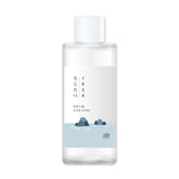 ROUND LAB Dokdo toner bottle front offers gentle exfoliation and hydration in a light, watery formula.
