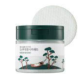 ROUND LAB Pine Calming Cica Pad packaging demonstrates cooling skincare for irritated skin