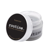 Routine natural deodorant Superstar jar front view helps gentle odor control for sensitive skin.