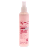 Roux Argan Oil Keratin Leave-in bottle — detangles, strengthens, and adds shine.